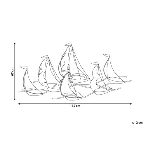 Dekoracja ścienna srebrno AMERICIUM na Arena.pl
