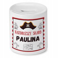 Skarbonka 330 Ml Dla Pauliny Córki Dziecka Z Nadrukiem Ze Zdjęciem