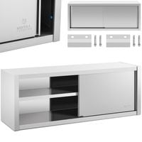 szafa ścienna gastronomiczna z drzwiami przesuwanymi stal 160 x 45 x 60 cm