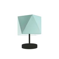 Lampka PASADENA abażur miętowy stelaż czarny