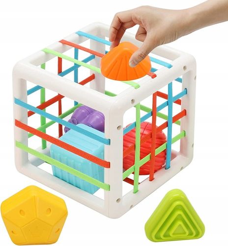 KOSTKA ELASTYCZNA SENSORYCZNA SORTER KWADRAT GUMKI na Arena.pl