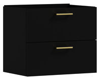 Szafka łazienkowa wisząca LUNA 80 czarna (W7) wpuszczana