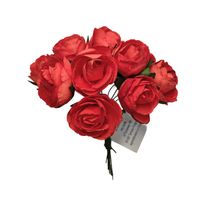 Różyczka na piku 10 szt. czerwona