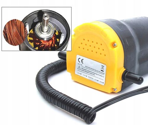 POMPA POMPKA DO SPUSZCZANIA PALIWA ROPY OLEJU 130W 12V 5L/MIN na Arena.pl
