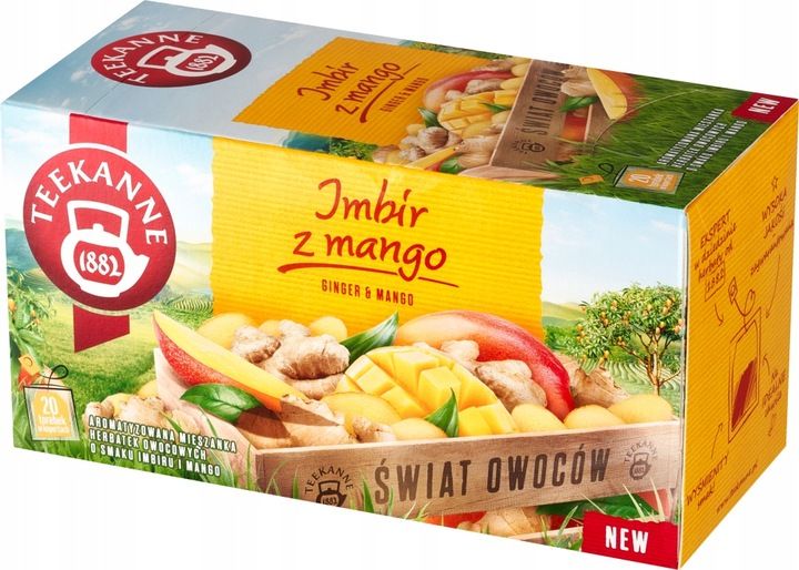 Teekanne Orange&Ginger, Ginger&Lemon, Ginger Mango, Ginger Elderflower 4szt zdjęcie 13