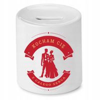 Skarbonka Prezent Walentynki Kocham Cię Z Serca Z Nadrukiem Ze Zdjęciem