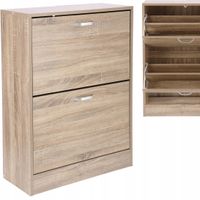 szafka na buty regał 2 komory obuwie komoda pojemna do przedpokoju regał