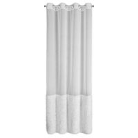 Firana na przelotkach z aplikacją MARION 140X250 biała