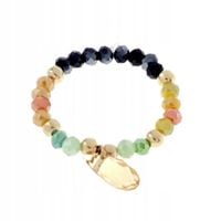 1937d Pierścionek kryształki stal chirurgiczna