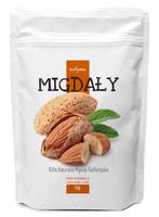 Migdały KALIFORNIJSKIE CAŁE 100% 1KG / BIOSWENA