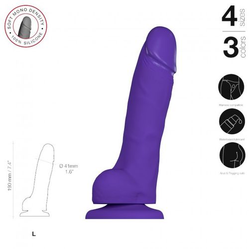 Soft Realistic Dildo Purple L na Arena.pl