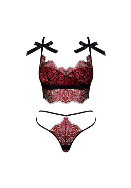 Biustonosz Stringi Komplet Obsessive Redessia L/Xl zdjęcie 5