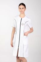 Fartuch medyczny damski na zamek z HAFTOWANYM TWOIM LOGO 10 sztuk