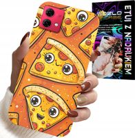 ETUI DO MOTOROLA EDGE 40 NEO - SŁODKIE UŚMIECHNIĘTE PIZZE CASE + FOLIA