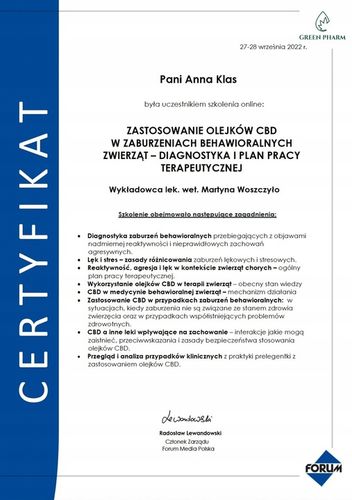 Olejek Konopny CBD Dla Psa 5% 11ml bez THC Weterynaryjny na Arena.pl