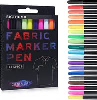 Zenacolor zestaw 32 markerów do tkanin ubrań markery pisaki tekstylne XXX