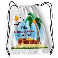 Plecak Nauczycielki Sportowy Szkolny Worek Torba Z Nadrukiem Ze Zdjęciem