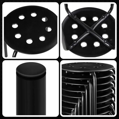 Taboret MEMFLOW czarny 45 cm na Arena.pl