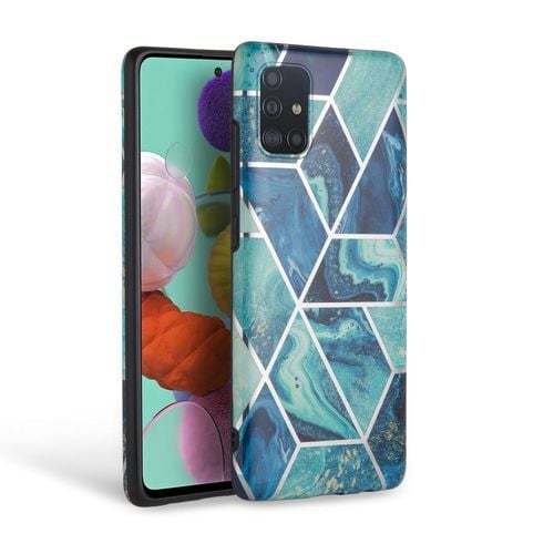 Tech-Protect MARBLE SAMSUNG A51 niebieski na Arena.pl