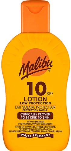 Malibu SPF10 Ochronny Balsam 200ml + Balsam W Sprayu Po Opalaniu 200ml na Arena.pl
