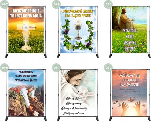 BANER NA BOŻE CIAŁO dekoracja OŁTARZA STOP WOJNIE na Arena.pl