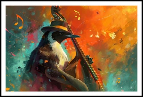 Plakat 91,5x60cm Pingwinia Nuta na Arena.pl