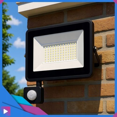 Halogen LED 50W Lampa Naświetlacz z Czujnikiem Ruchu Zmierzchu na Arena.pl