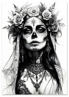 Plakat cyfrowy do wydruku zombi portret