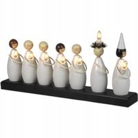 Szwedzki Świecznik świąteczny Drewniany LUCIATAG