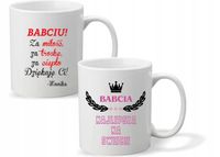 FOTO KUBEK z nadrukiem PREZENT dla babci BABCIU