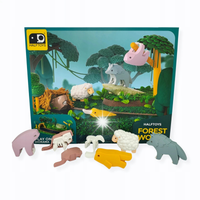 Figurki 3D Magnetyczne zwierzątka Diorama Zestaw do układania dla dzieci 3+