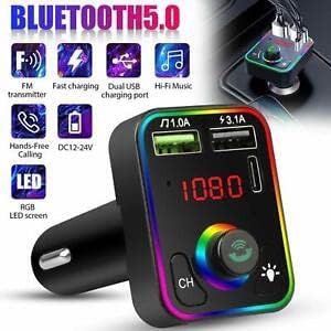 Transmiter samochodowy FM Bluetooth 2 ładowarki na Arena.pl