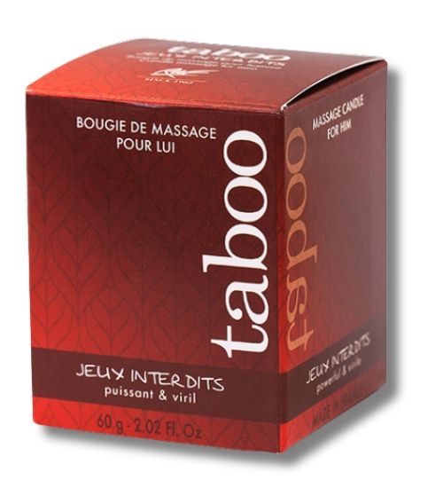 Męska świeca do masażu Taboo zdjęcie 3