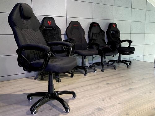 Fotel obrotowy do biurka SPIDER BLACK FABRIC na Arena.pl