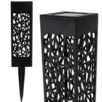 LAMPA SOLARNA OGRODOWA AŻUROWA LED LAMPION WBIJANA