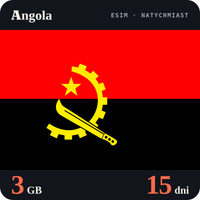 Karta eSIM Internet Angola 3 GB na 15 dni - bez rejestracji