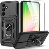 Etui do SAMSUNG GALAXY A56 5G PANCERNE RING 360° + 2 SZTUKI SZKŁO HARTOWANE