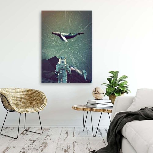 Deco Panel, Astronauta i wieloryb 40x60 na Arena.pl