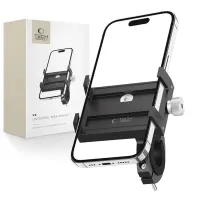 Uchwyt Tech-Protect V4 na telefon na kierownicę rowerową - czarny
