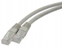 2X Kabel sieciowy Patchcord RJ45 UTP Kat.6 20m szary Ethernet LAN szybki