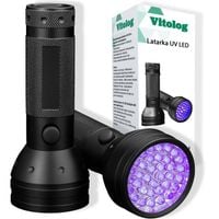 Mocna Latarka UV LED Taktyczna Wojskowa Ręczna Szperacz do Bursztynu