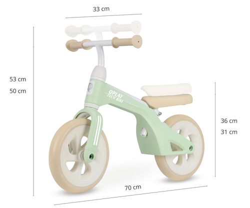 MILLY MALLY 6281 Qplay Rowerek biegowy Tech Mint na Arena.pl