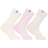 Skarpetki Dziewczęce Bawełniane Długie w Pastelowe Wzory 3-pary MORAJ 35-38