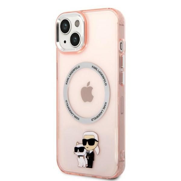 Etui Karl Lagerfeld do iPhone 15 Plus, iPhone 14 Plus, Różowy, MagSafe zdjęcie 2