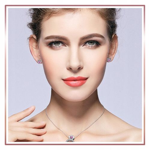 Srebrne kolczyki MYSZKA MINNIE ROSE S925 na Arena.pl