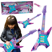 Gitara Elektryczna Instrument Muzyczny  Zestaw Światło Led Pasek Regulacja