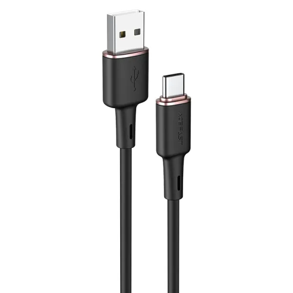 Acefast kabel USB - USB Typ C 1,2m, 3A czarny (C2-04 black) zdjęcie 1