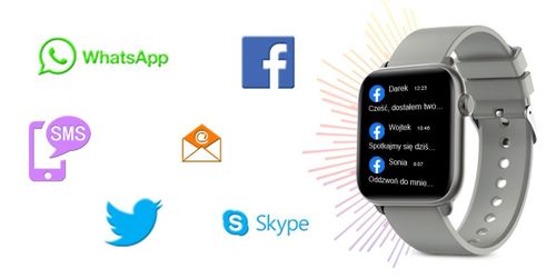 Zegarek Smartwatch Rubicon Rnce56 Silver na Arena.pl