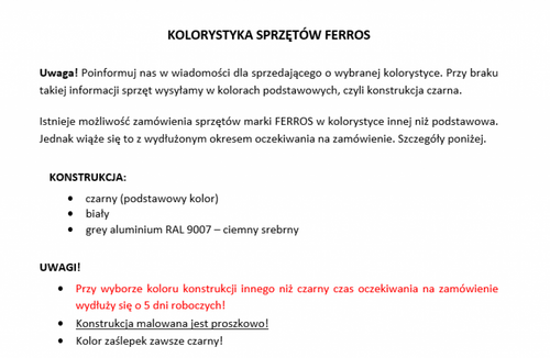 Poręcz wolnostojąca z drążkiem FA-24 na Arena.pl