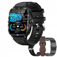 Smartwatch Zegarek Męski Wodooporny PL Menu Rozmowy Smart Watch 3 Paski